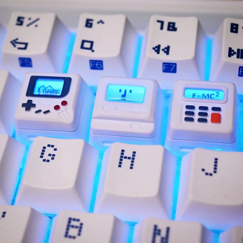 Gaming Console Kit - K-04 3-in-1 Creative Retro Transparent Keycap