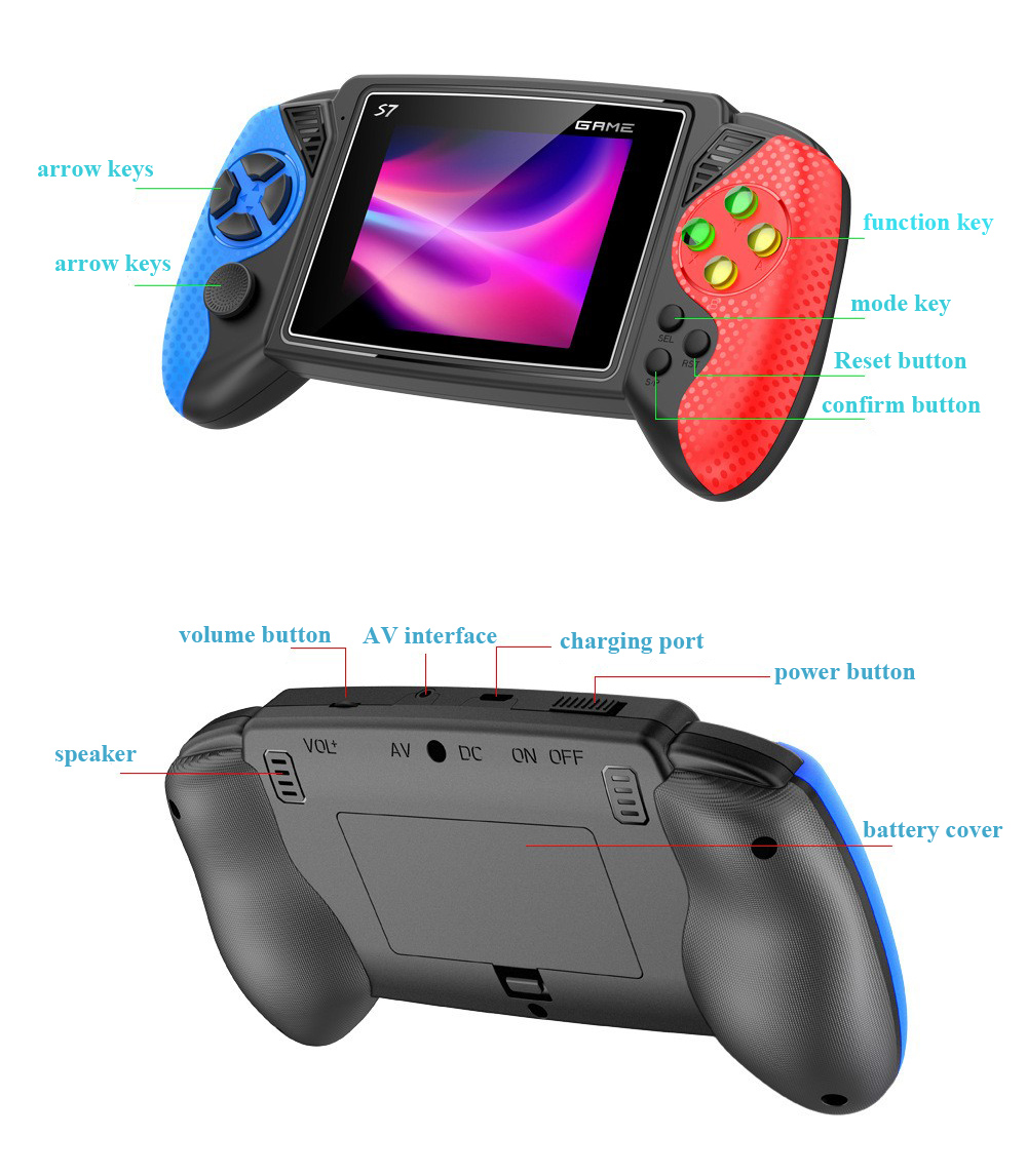 S7 Retro Handheld Game Console - Gaming Console Chinese ulasan dan harga