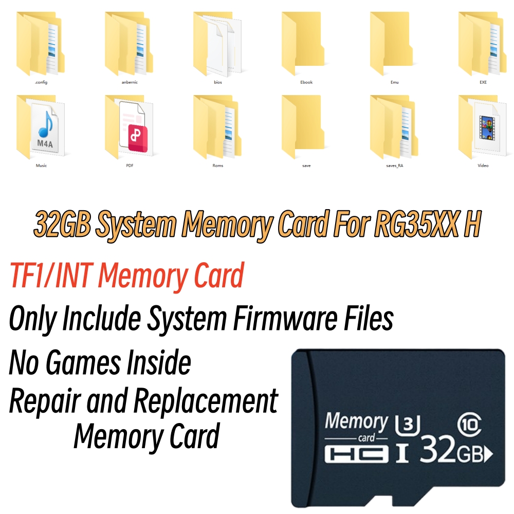 32GB TF1 Memory Card For RG35X - Gaming Console Kit ulasan dan harga