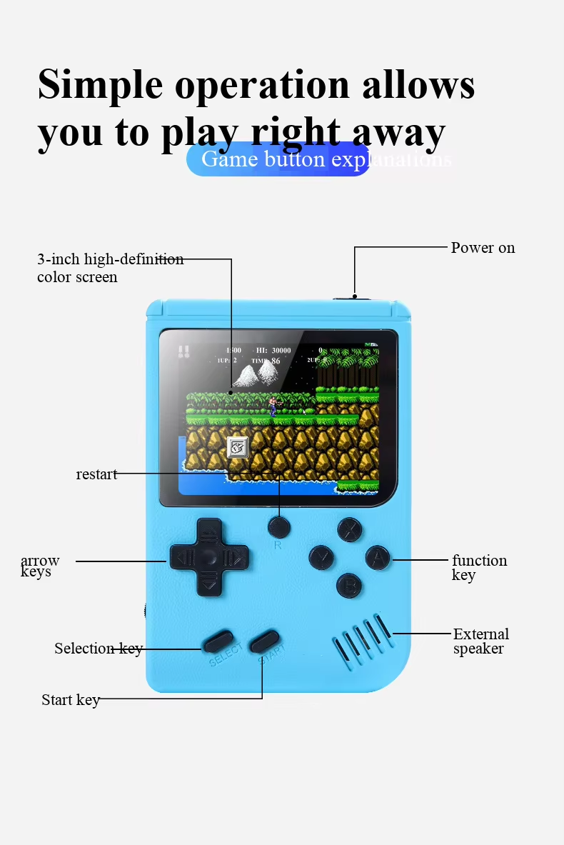400 In 1 MINI Games Handheld G - Gaming Console For Kids ulasan dan harga