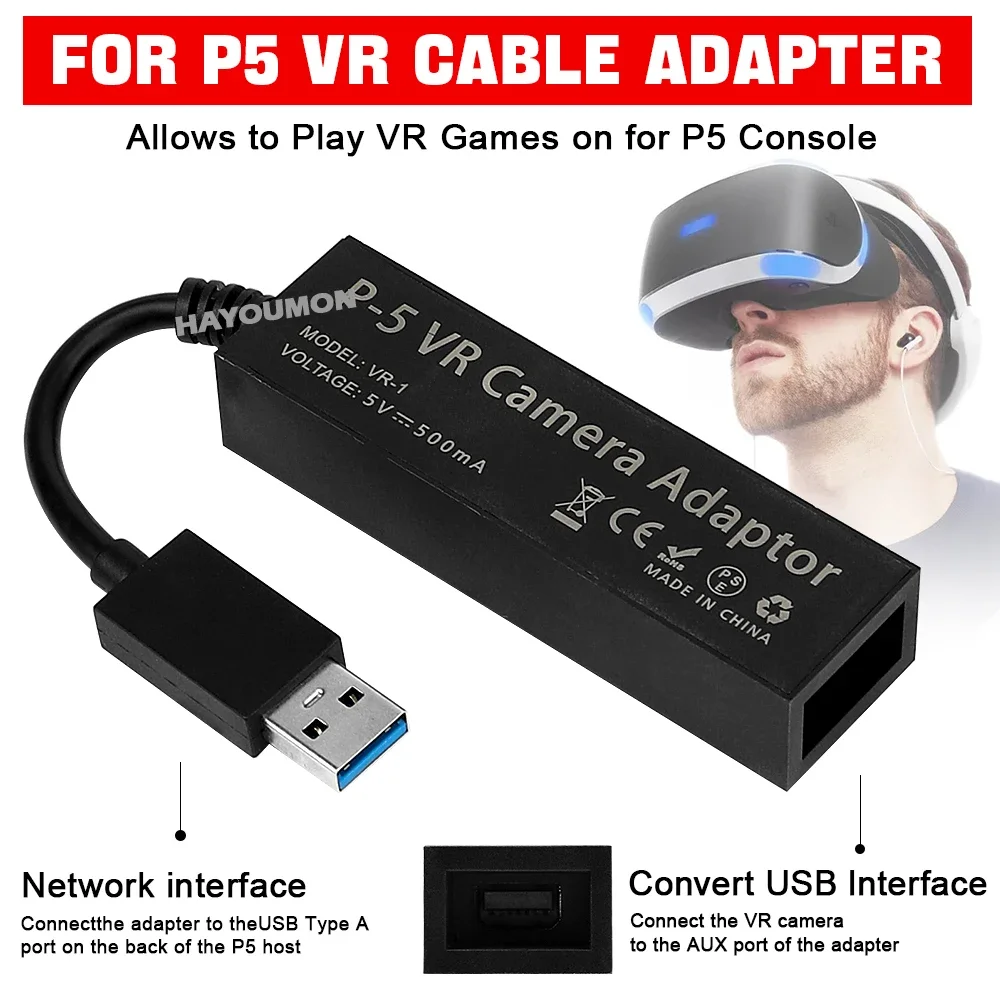 For PS5 VR Cable Adapter For P - Gaming Console Buttons ulasan dan harga