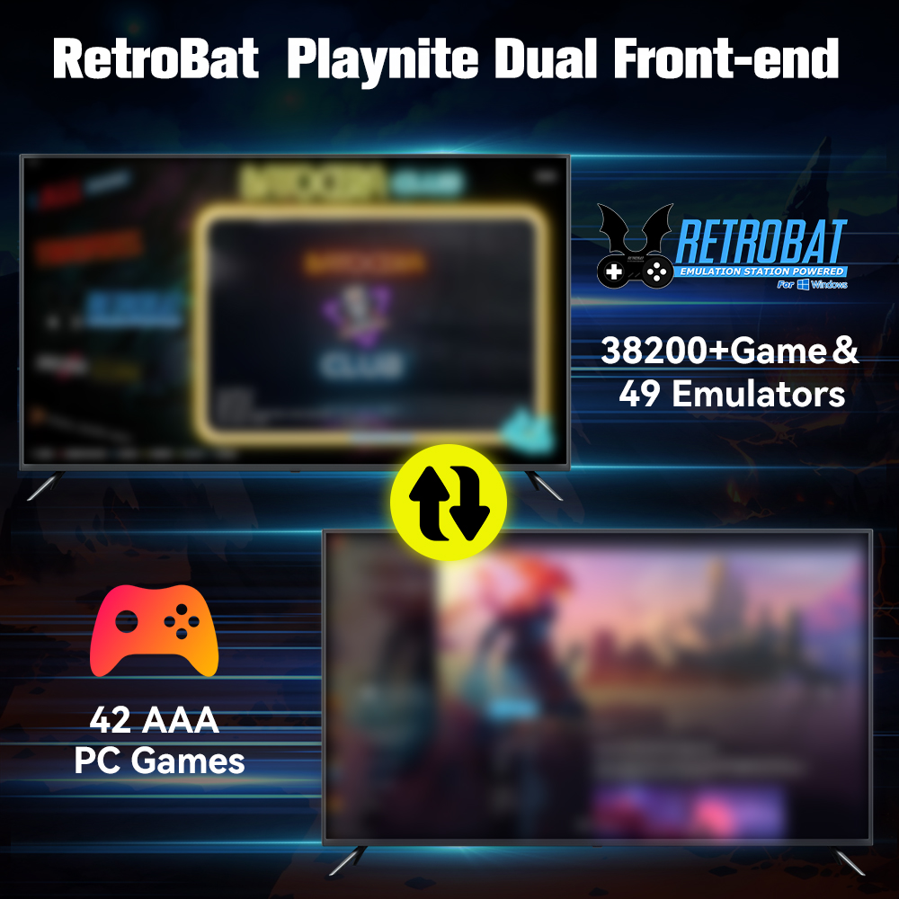 Retrobat＆Playnite System HDD R - Gaming Console Chinese ulasan dan harga