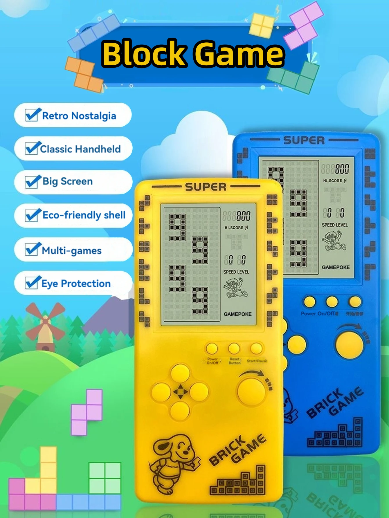 Classic Retro Handheld Game Pl - Gaming Console For Kids ulasan dan harga