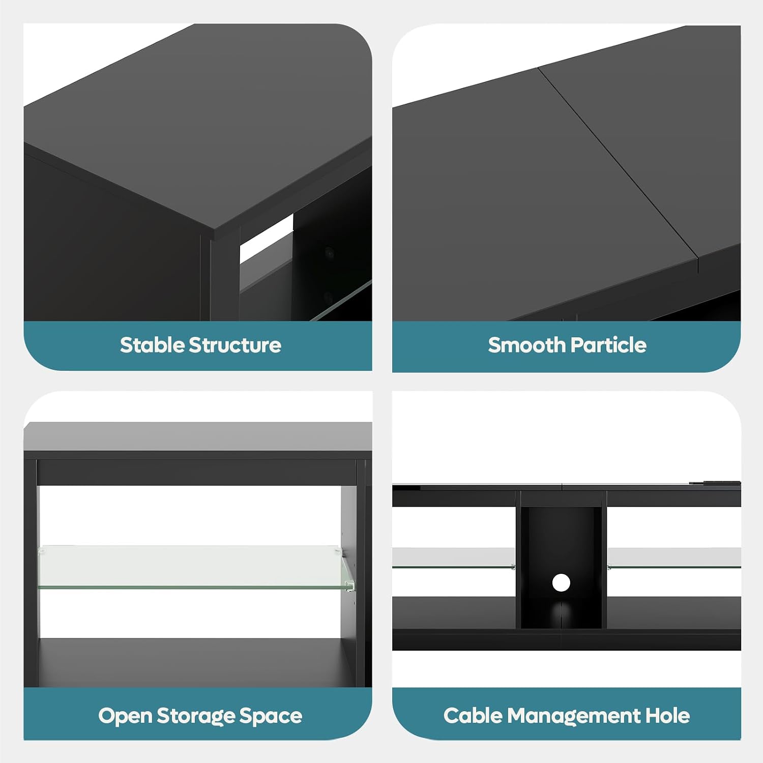 Led Tv Stand Fits 55 60 65 Inc - Gaming Console Entertainment Center ulasan dan harga