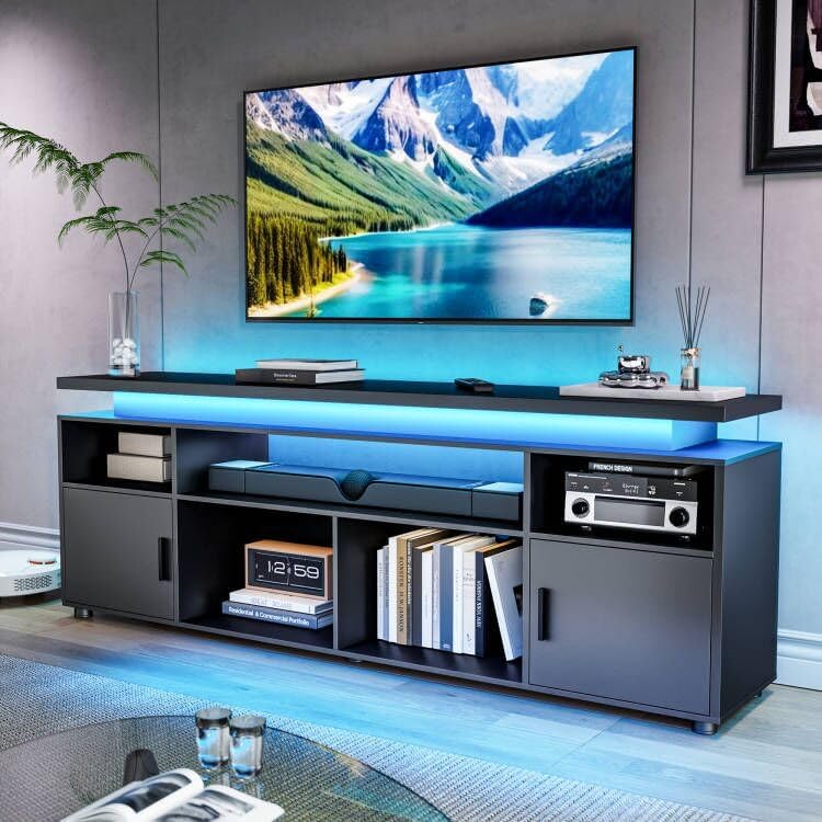TV Stand, Entertainment Center - Gaming Console Entertainment Center ulasan dan harga