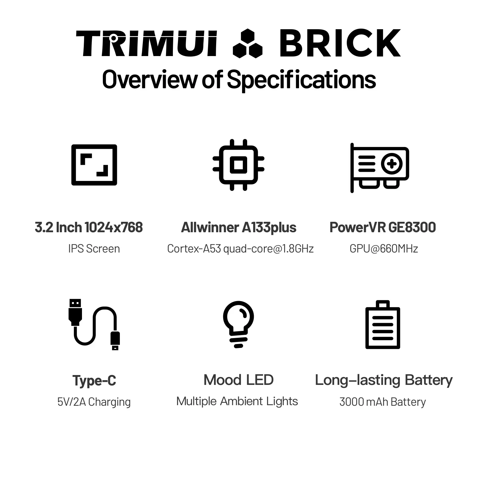 TRIMUI BRICK Handheld Game Con - Gaming Console Chinese ulasan dan harga