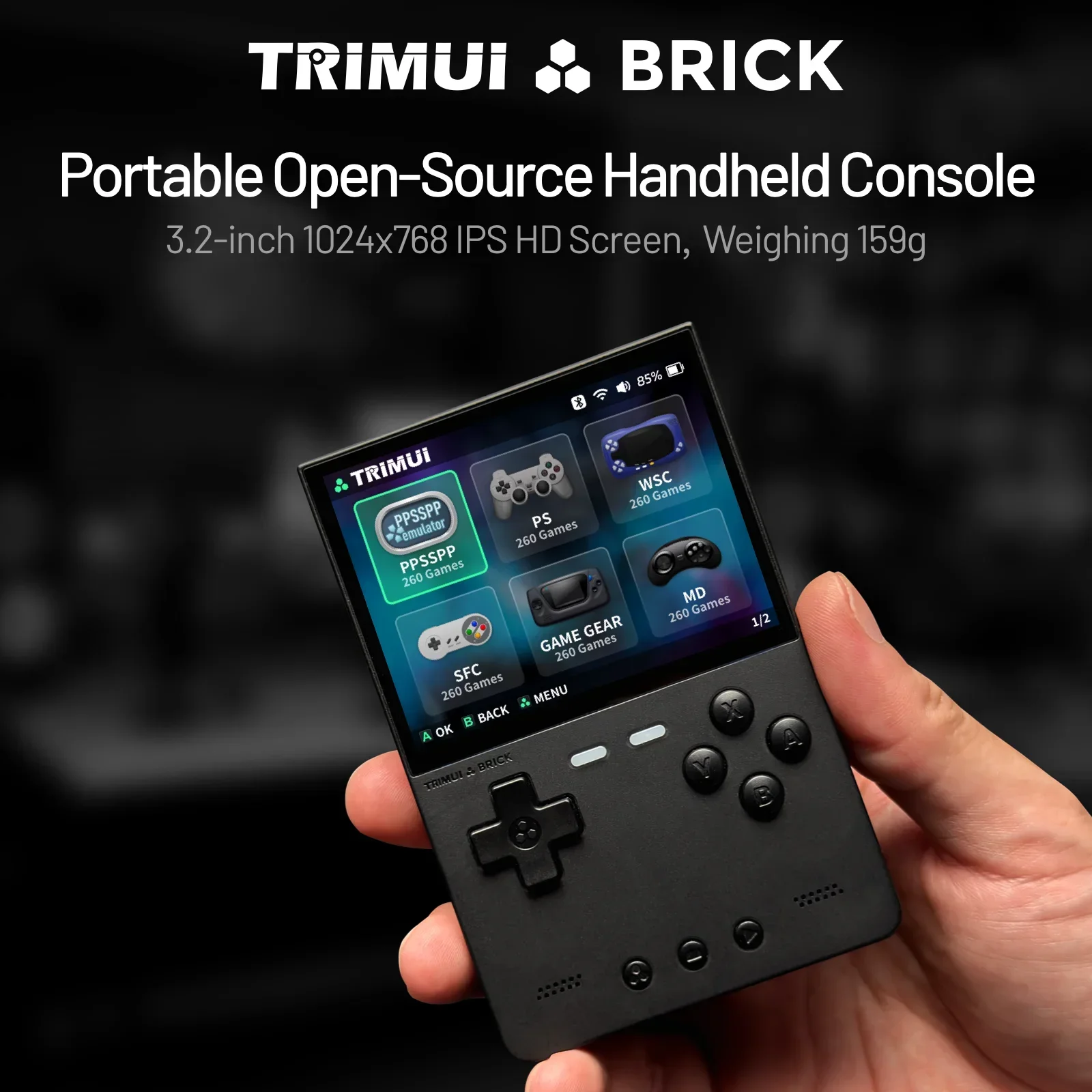 TRIMUI BRICK Handheld Game Con - Gaming Console Chinese ulasan dan harga