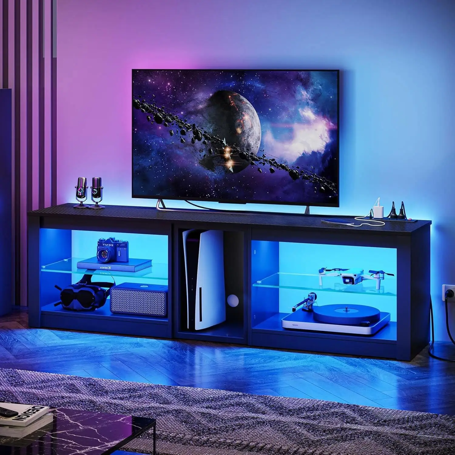 Entertainment Center for PS5 T - Gaming Console Entertainment Center ulasan dan harga
