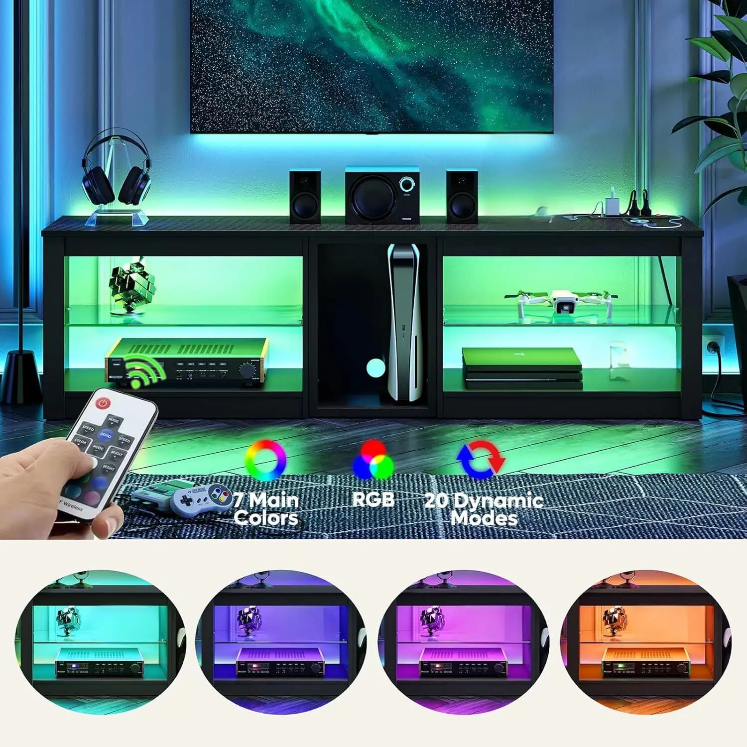 Entertainment Center for PS5 T - Gaming Console Entertainment Center ulasan dan harga