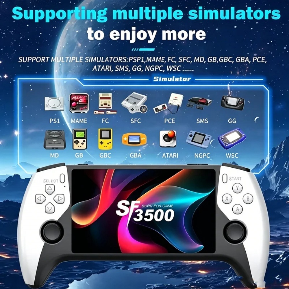 SF3500 5 inch Handheld Game Co - Gaming Console Buttons ulasan dan harga